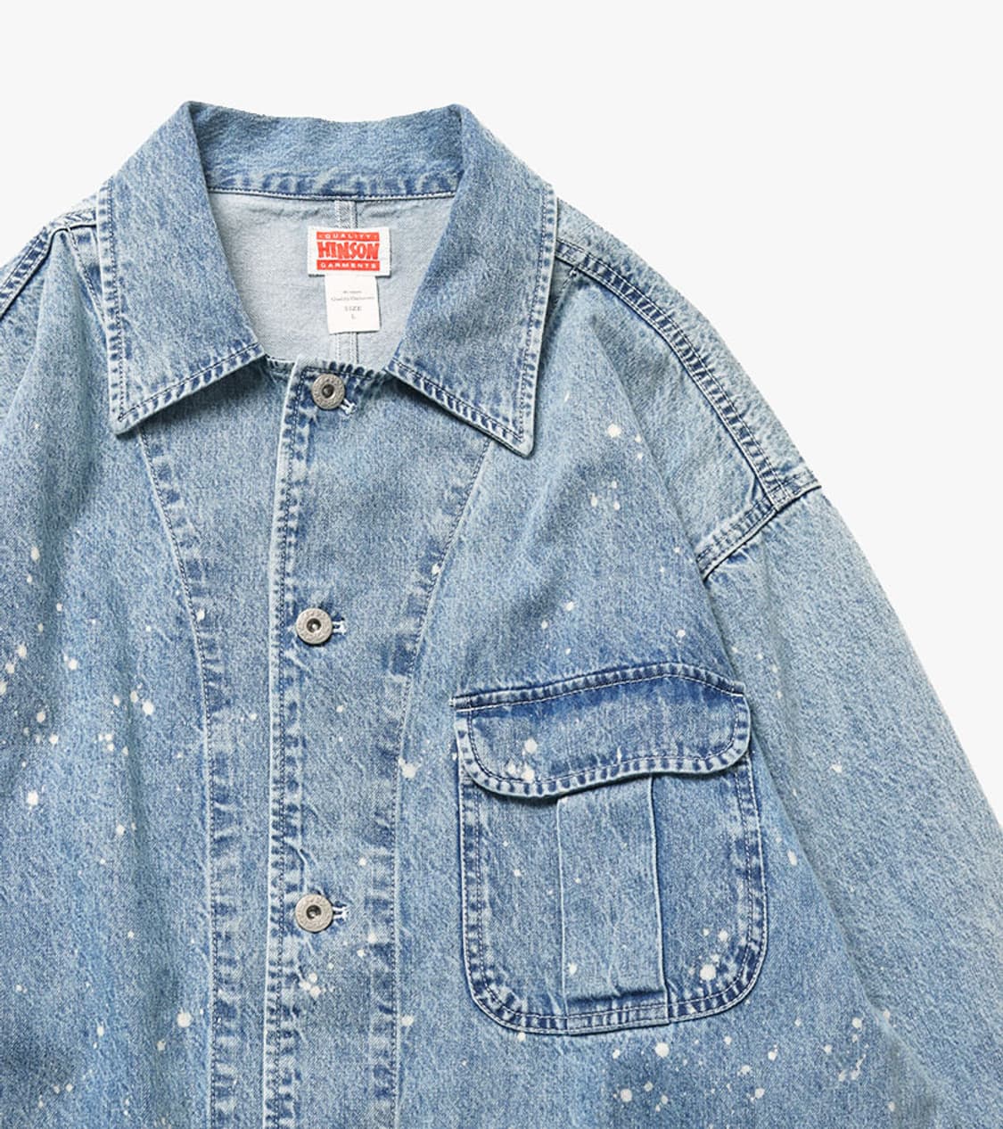 HINSON - 25SS PAINT DENIM COVERALL JK 상품이미지5