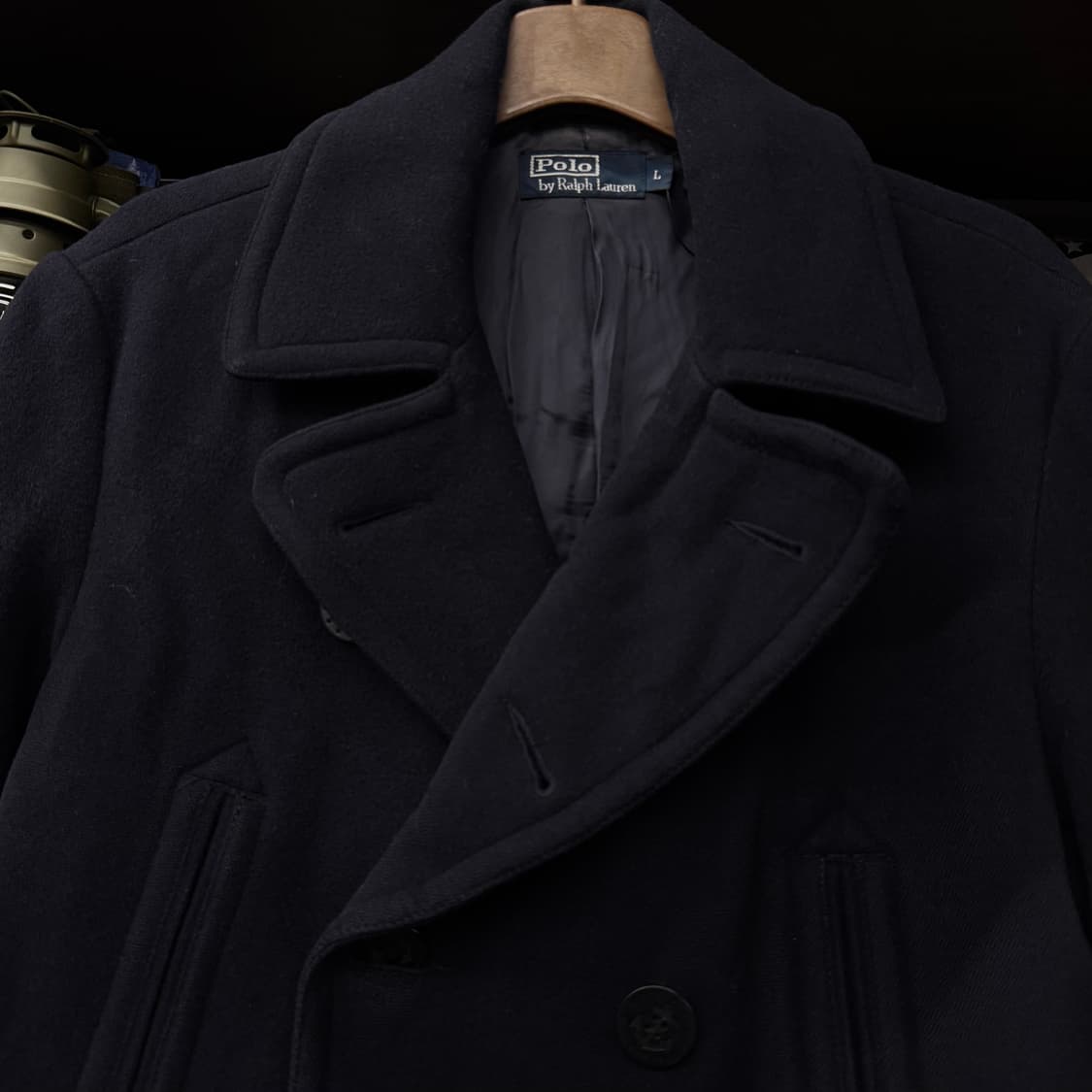 90s 폴로 랄프로렌 US NAVY 미 해군 밀리터리 복각 피코트 상품이미지3