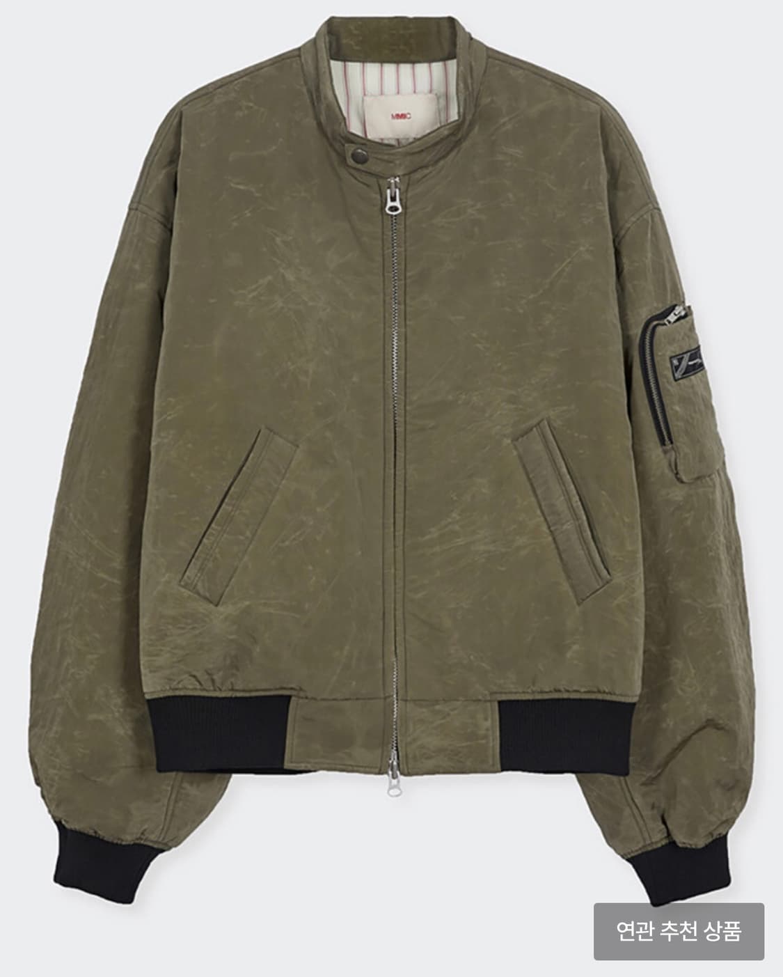 MMIC 스톤왁스 봄버자켓 카키 L 상품이미지1