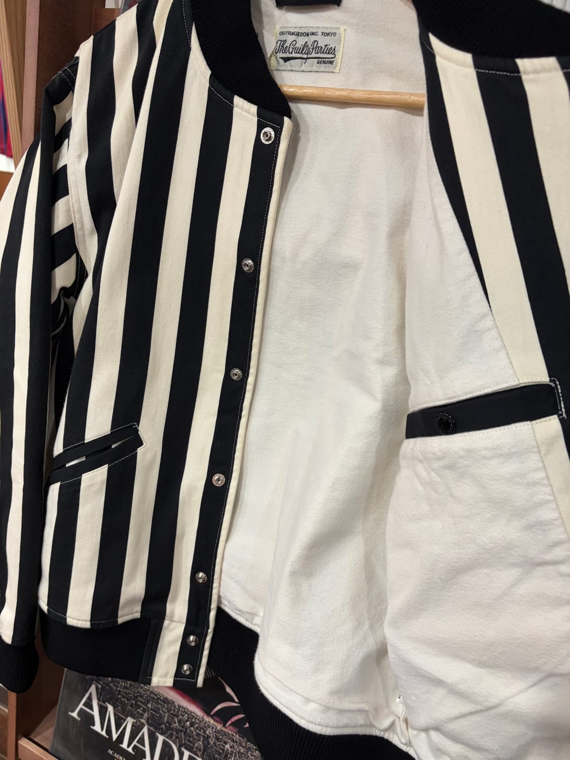 Wacko Maria 와코마리아 스트라이프 바시티 자켓  상품이미지7