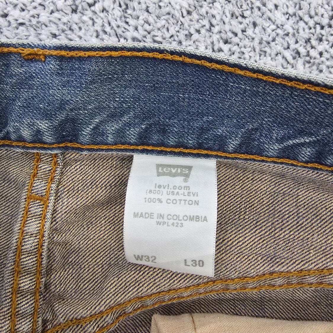 [W32 L30] 리바이스 워싱 데님팬츠 0121J 상품이미지3