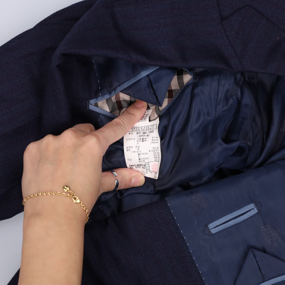 97-85-165 닥스 블레이저 자켓 0219H1 상품이미지3