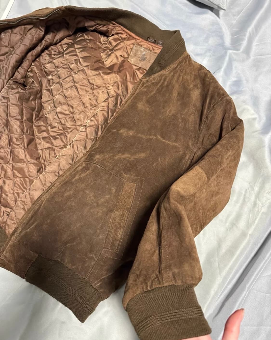  [Vintage] 일본 빈티지 브라운 스웨이드 레더 자켓 상품이미지2