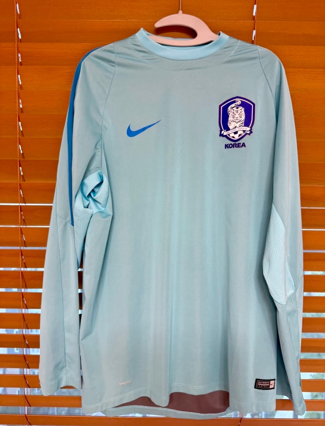 16-18시즌 나이키 국대축구 쉘탑 스톰핏 L사이즈 옥색 A급 상품이미지1