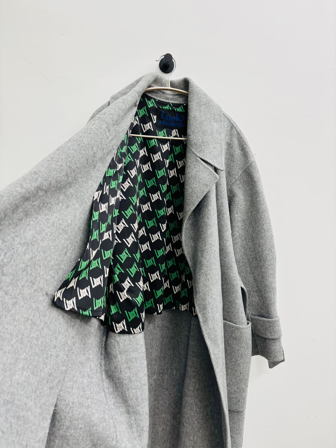 럭키슈에뜨 LUCKY CHOUETTE 울 롱코트 상품이미지2