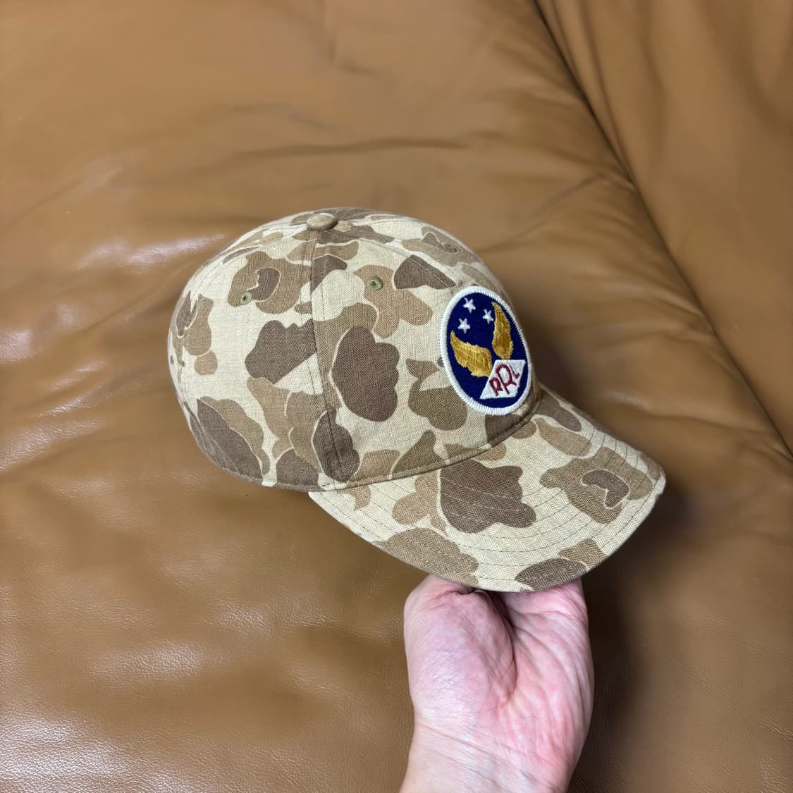 RRL 더블알엘 랄프로렌 폴로 덕카모 6패널 볼캡 윙캡 모자 상품이미지3