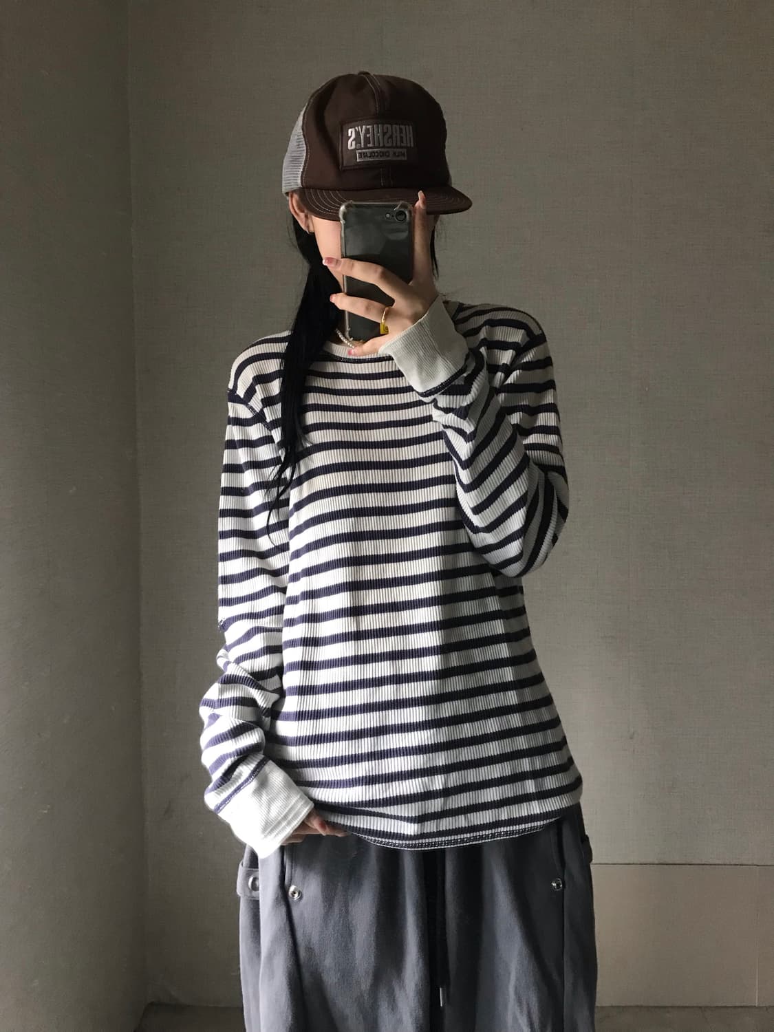 폴로 스트라이프 와플 롱슬리브 상품이미지3