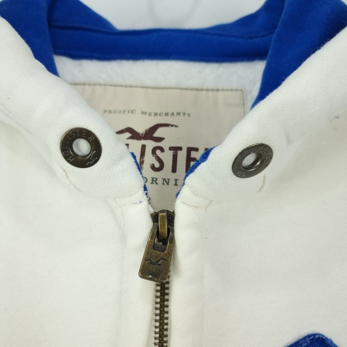 [홀리스터] Y2K 빈티지 로고 패치 후드 집업 아이보리 M18946 상품이미지8