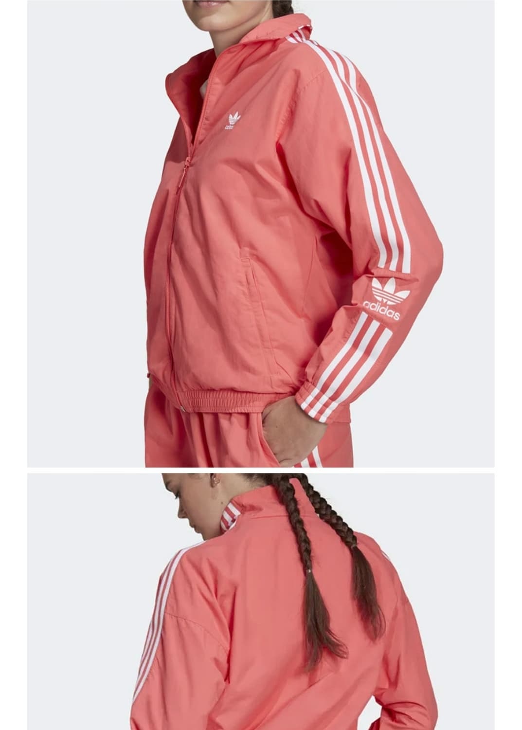 아디다스 바람막이 xs사이즈 핑크코랄 새상품급❤️‍🔥 상품이미지2