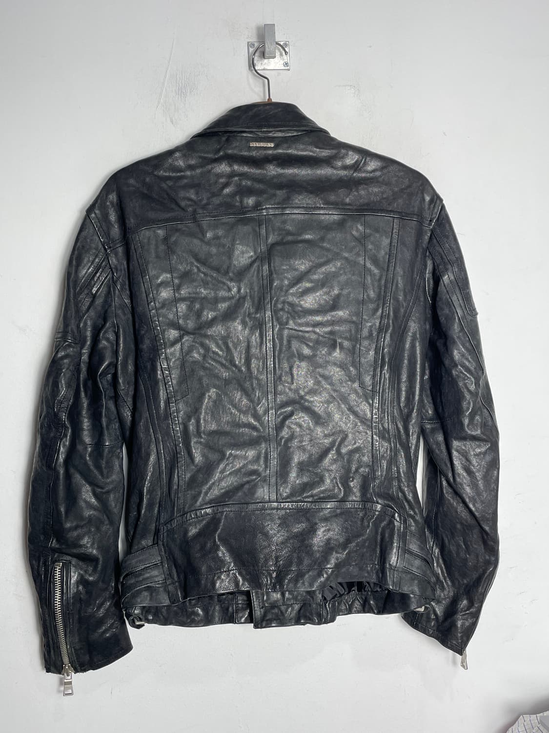 (BUCKAROO)버커루 블랙 가죽 라이더 자켓 상품이미지10