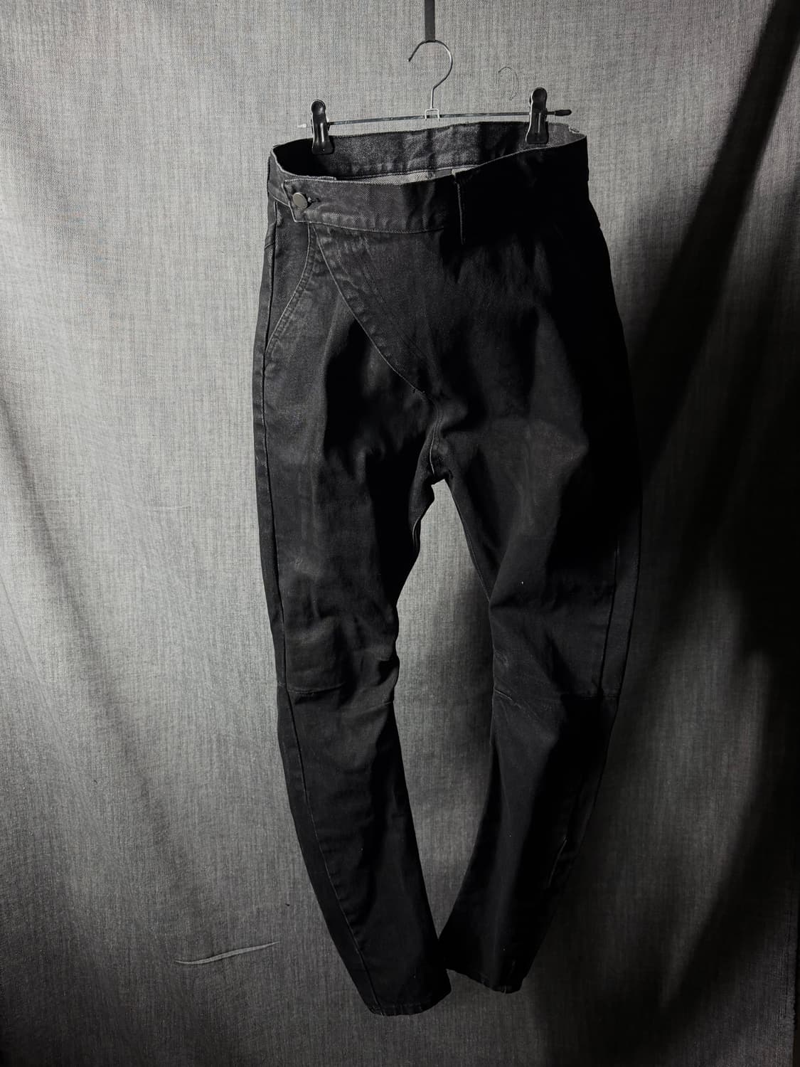 Army of me 비대칭 왁스데님진 상품이미지1