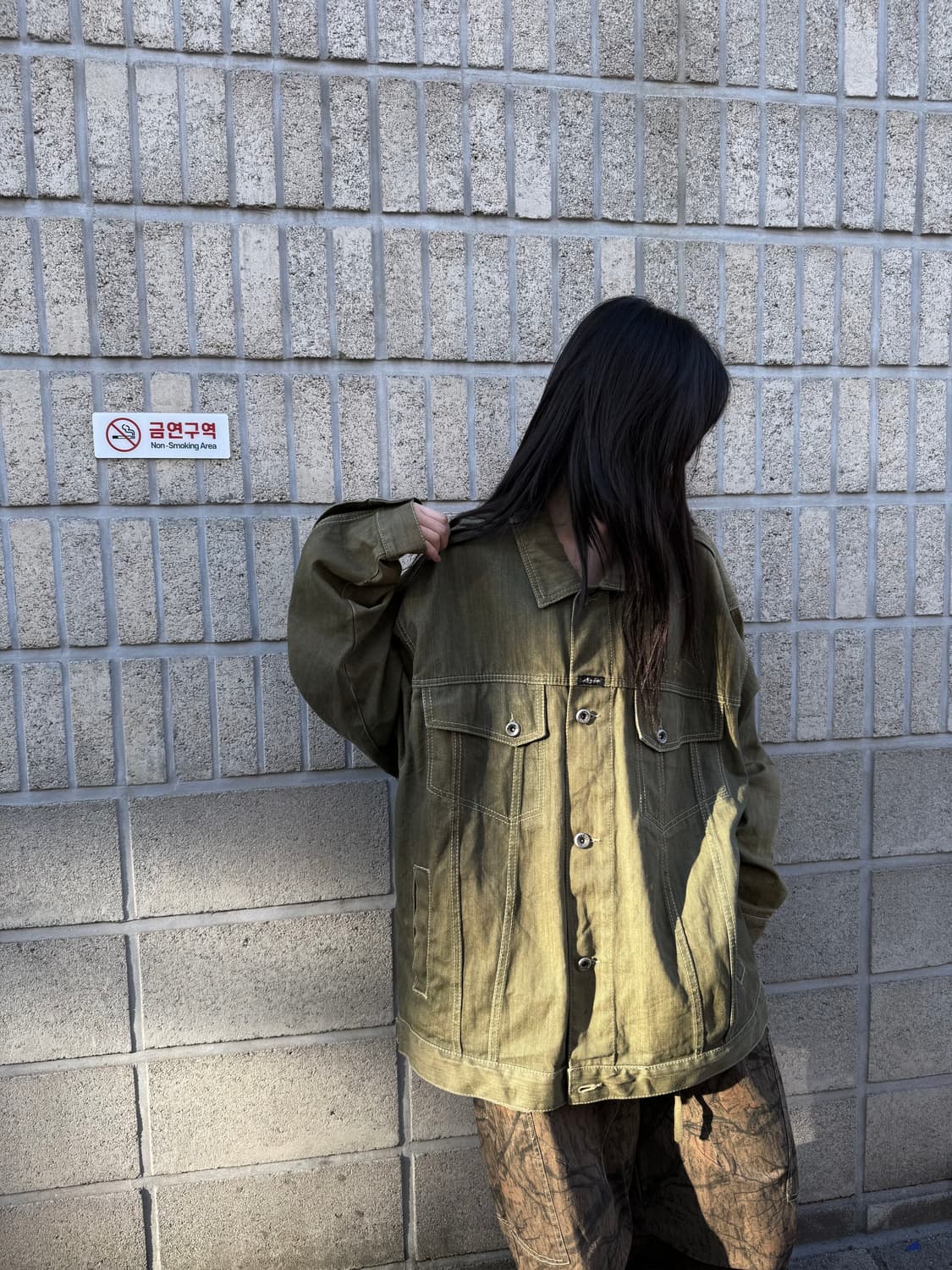 칼카니 오버사이즈 로고 데님자켓 상품이미지1