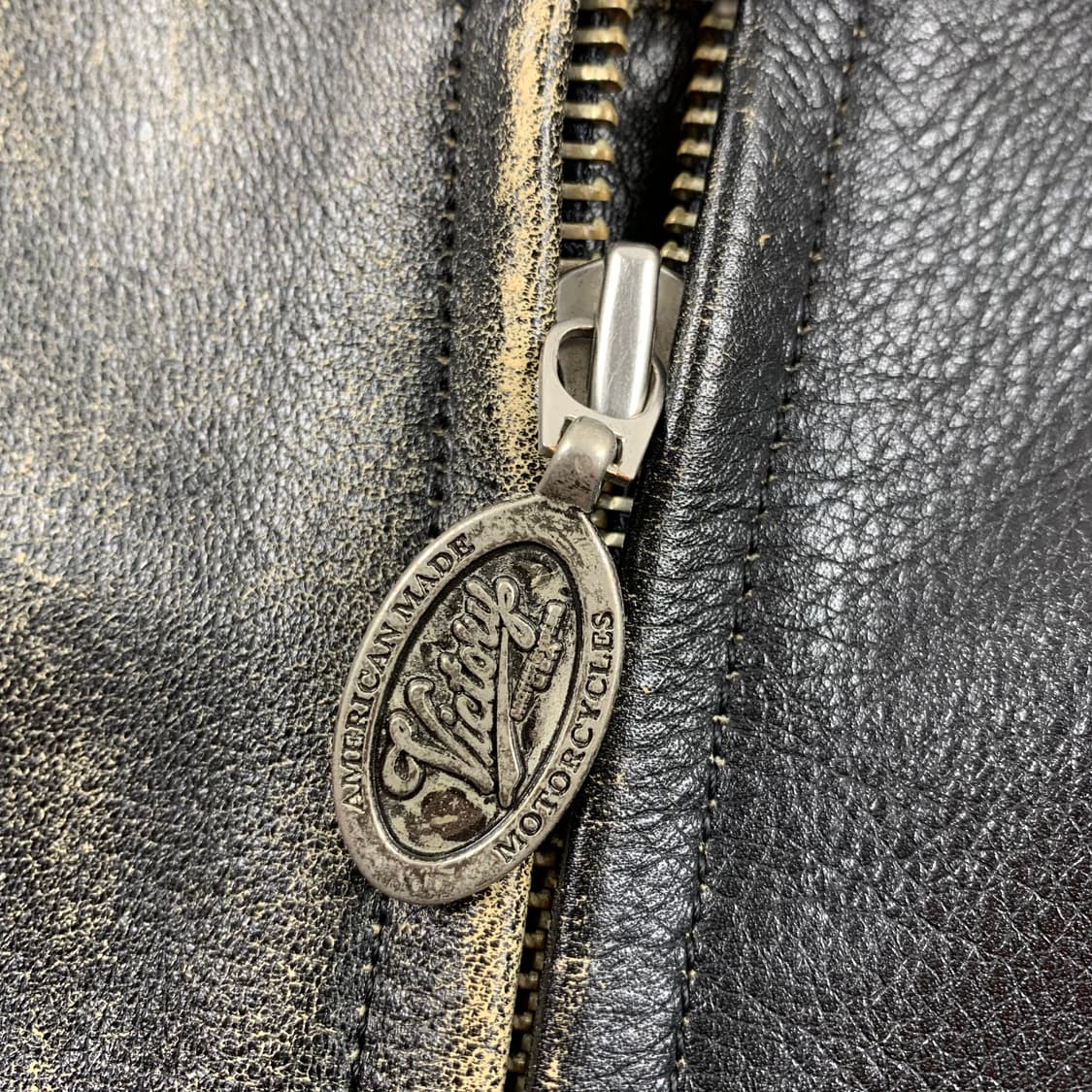 빅토리 모터사이클 빈티지 소가죽 레더자켓 상품이미지5