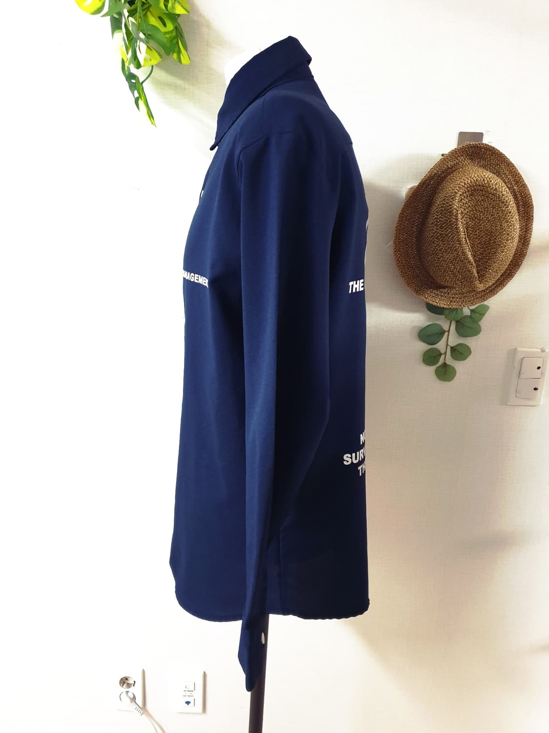 리본앤아우디 남성오버핏셔츠 95~110 네이비 F 상품이미지9
