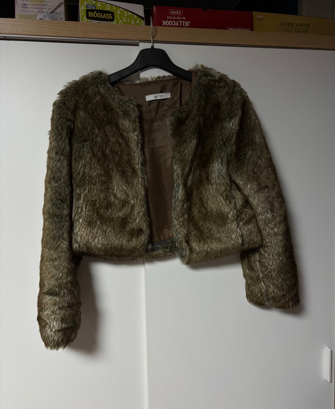 애즈온 퍼자켓 브라운 상품이미지2