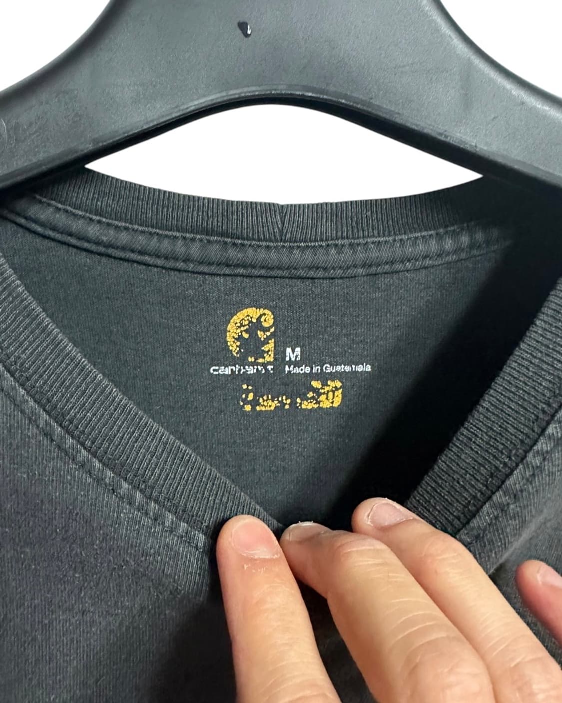 칼하트 빈티지 커스텀 차콜 포켓 반팔티셔츠 M size 상품이미지4