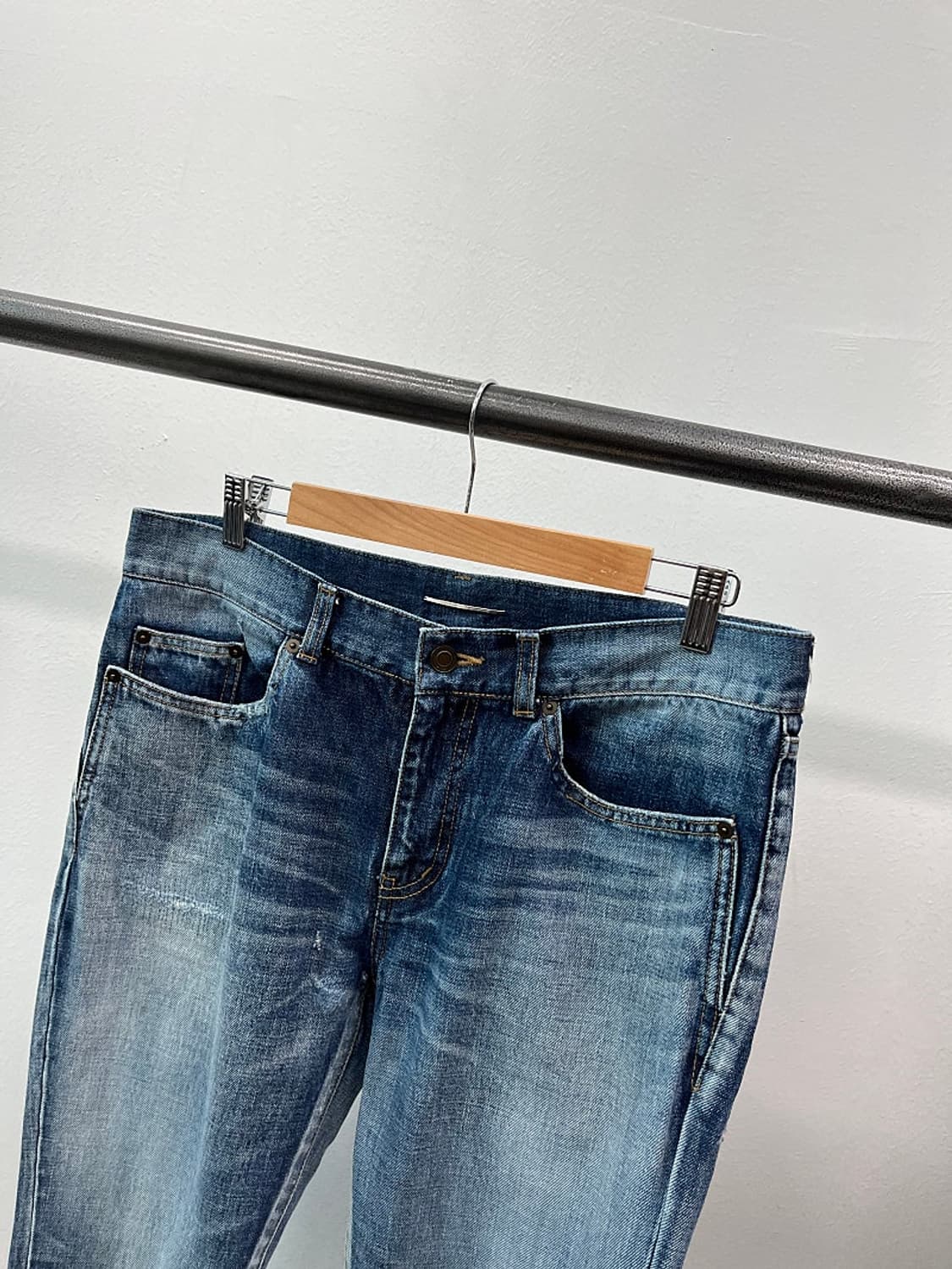 32) 생로랑 워싱 데미지 스키니진  상품이미지2