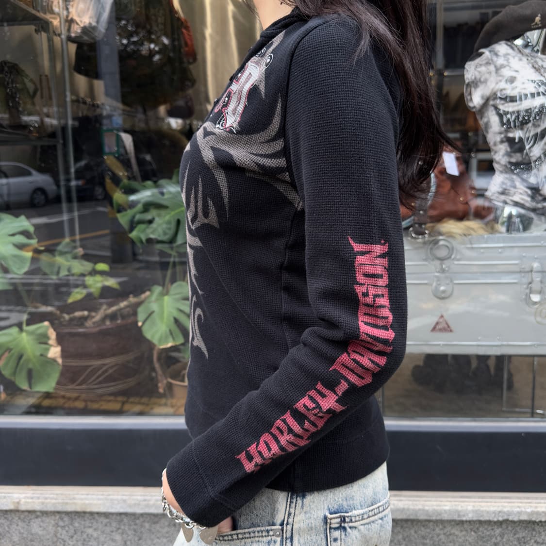 2000s 할리데이비슨 네오 트라이벌 크로스 긴팔 상품이미지7