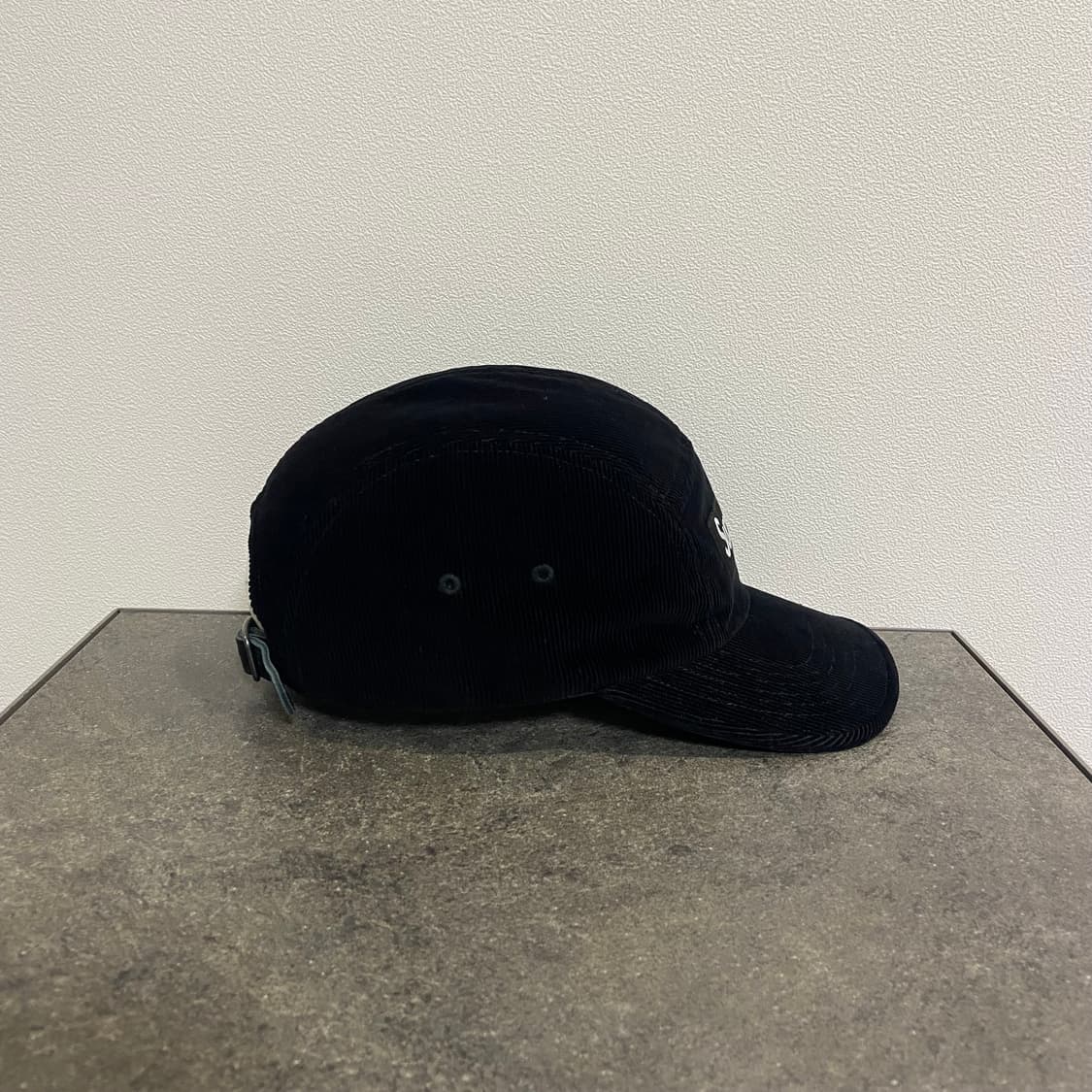 (OS) 슈프림 박스로고 캠프캡 모자 블랙 코듀로이 상품이미지2