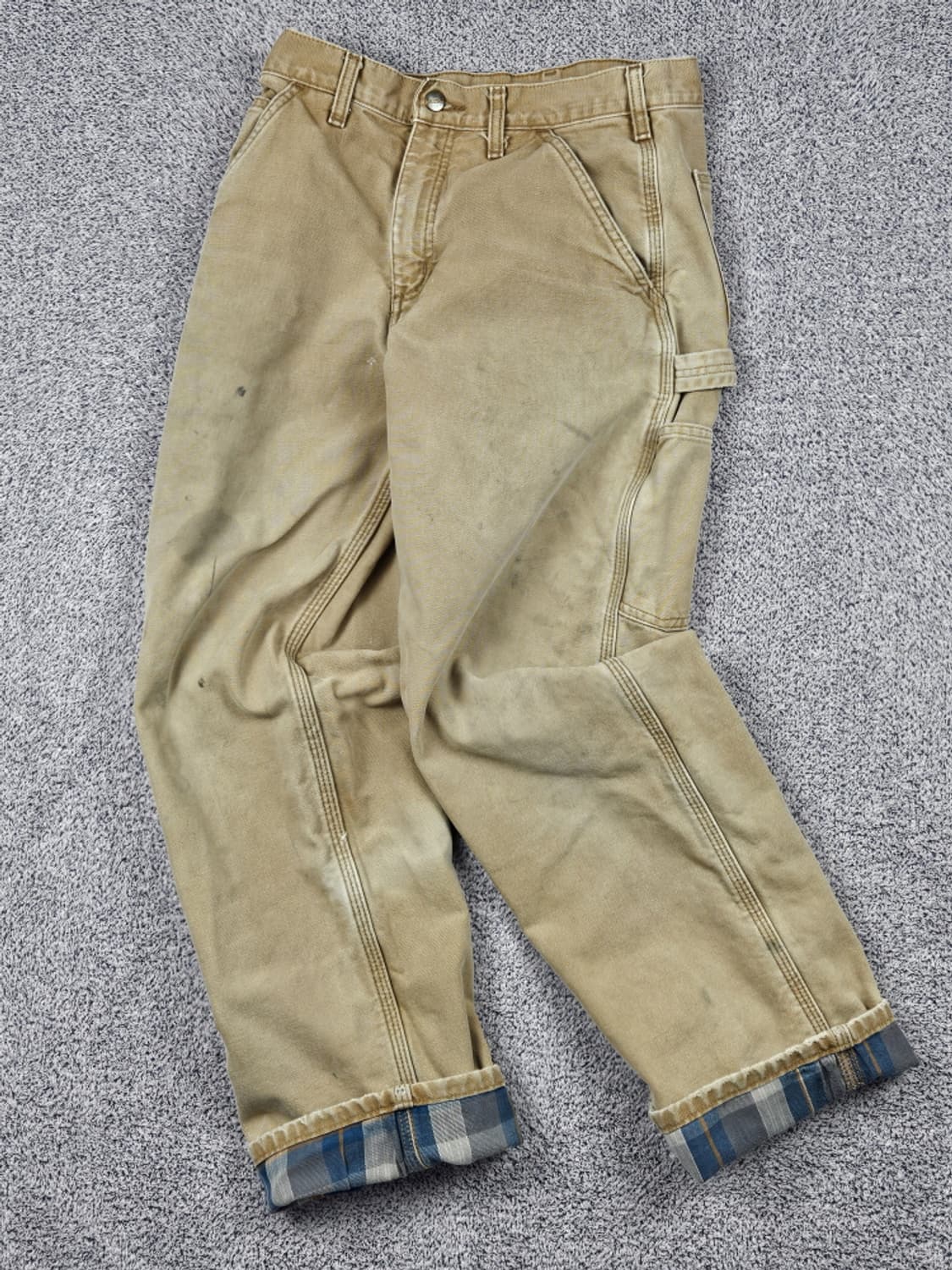 칼하트 헤비 플란넬 카펜터 캔버스 워크 팬츠 (30X30) / 10309 상품이미지3