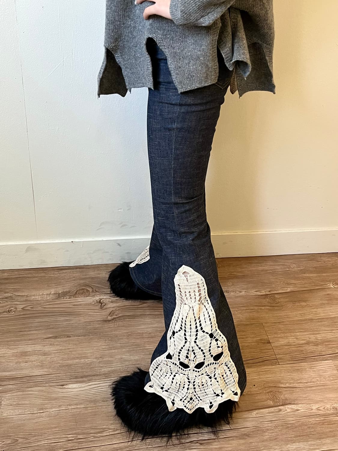 Pura 레이어드 데님 팬츠 상품이미지6