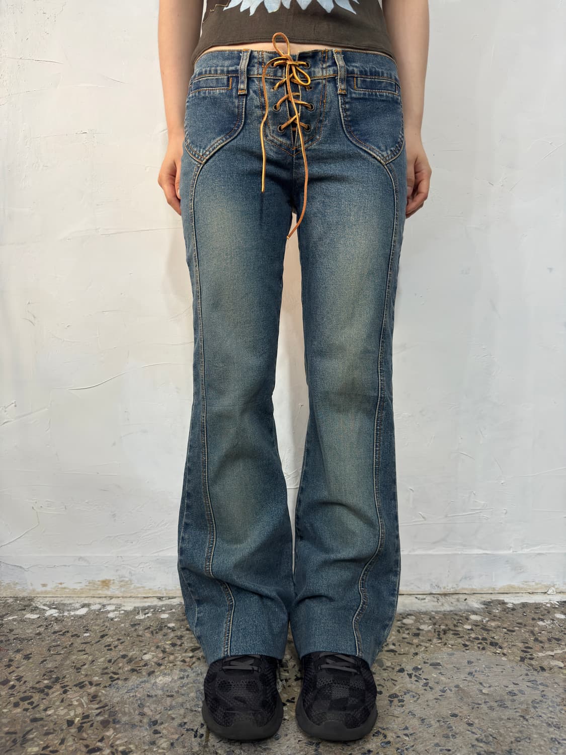 eyelet denim pants 상품이미지2