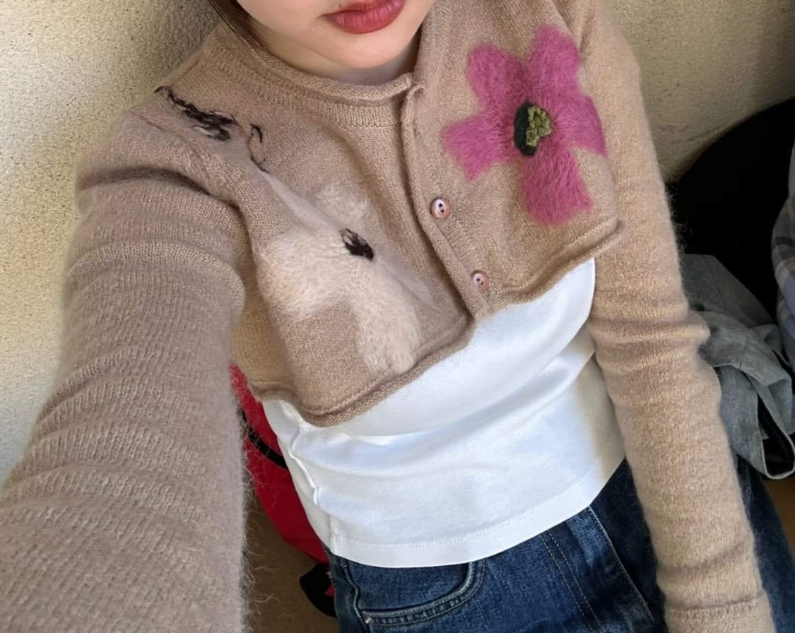 pepper pepper (페퍼페퍼) 볼레로 가디건 베이지 상품이미지4