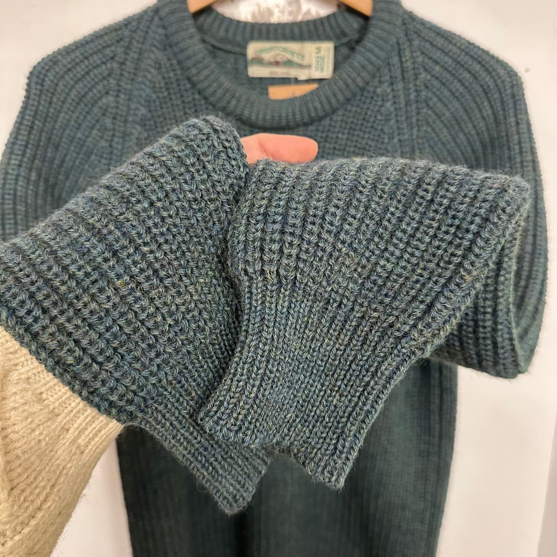 아란 크래프크 피셔맨 울 니트 상품이미지4