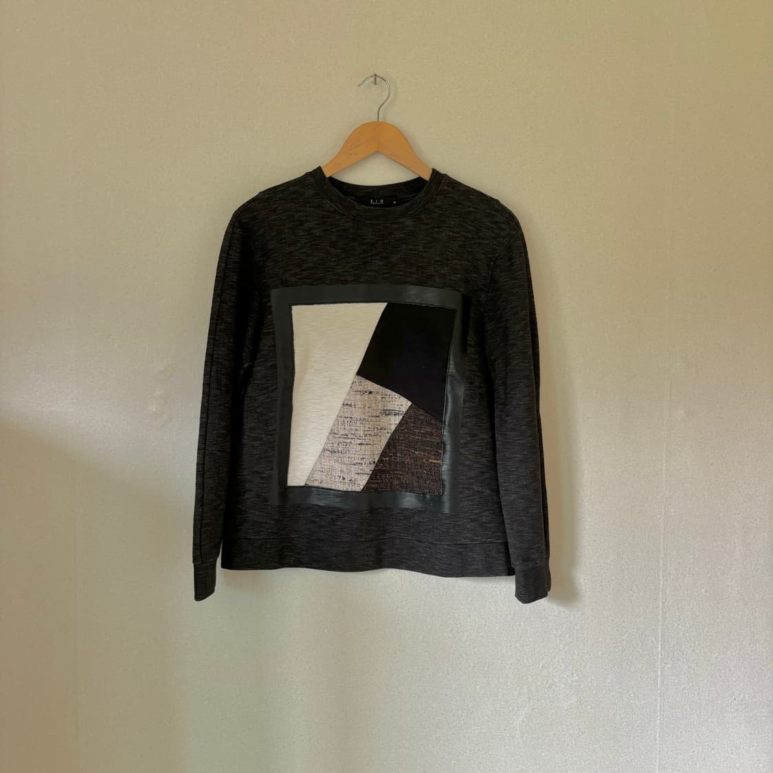 ZIO 송지오 맨투맨 티셔츠 명품 그래픽 패턴 그레이 상품이미지3