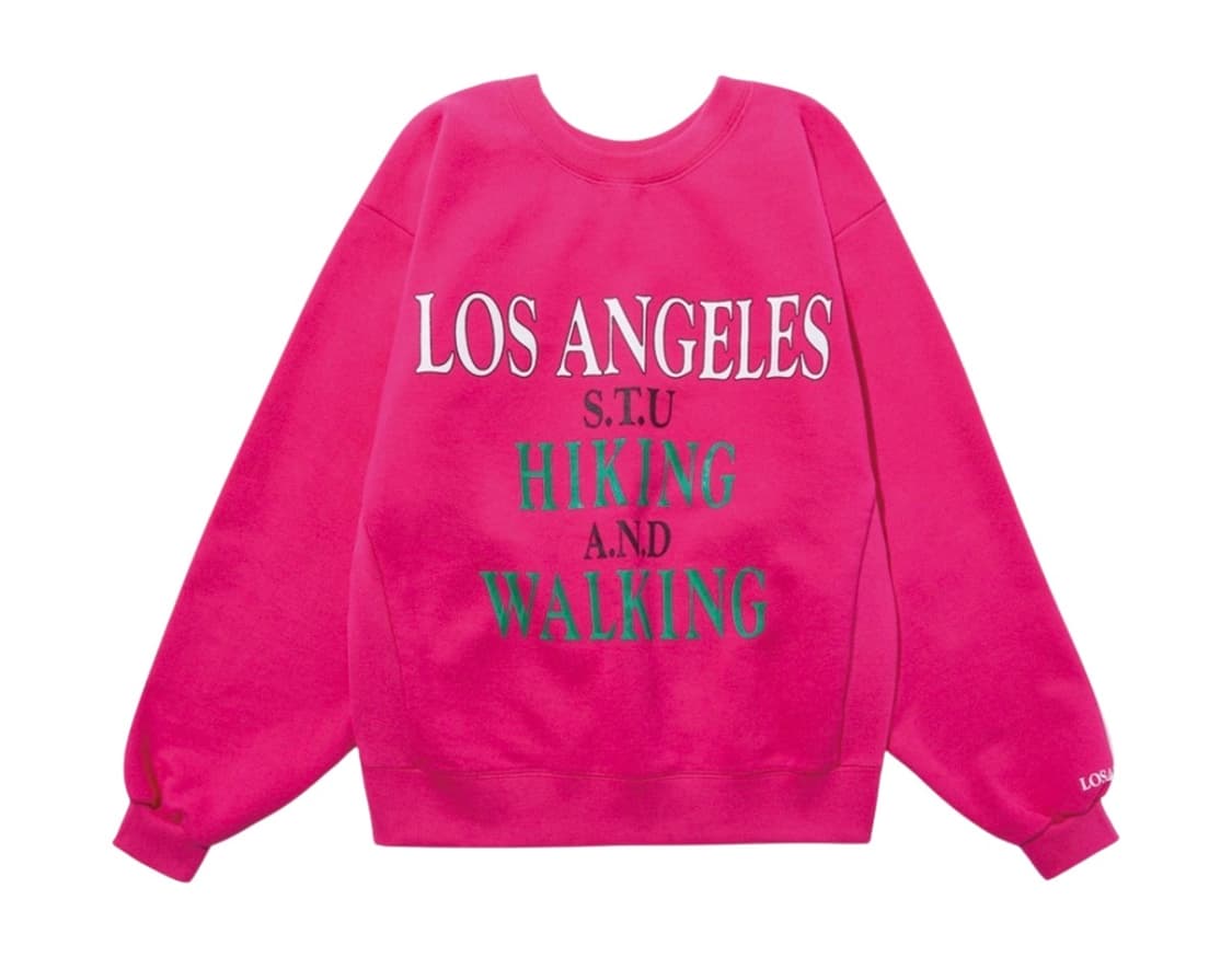 (새상품) STU 에스티유 우먼 하이킹 스웨트셔츠 핑크 상품이미지5