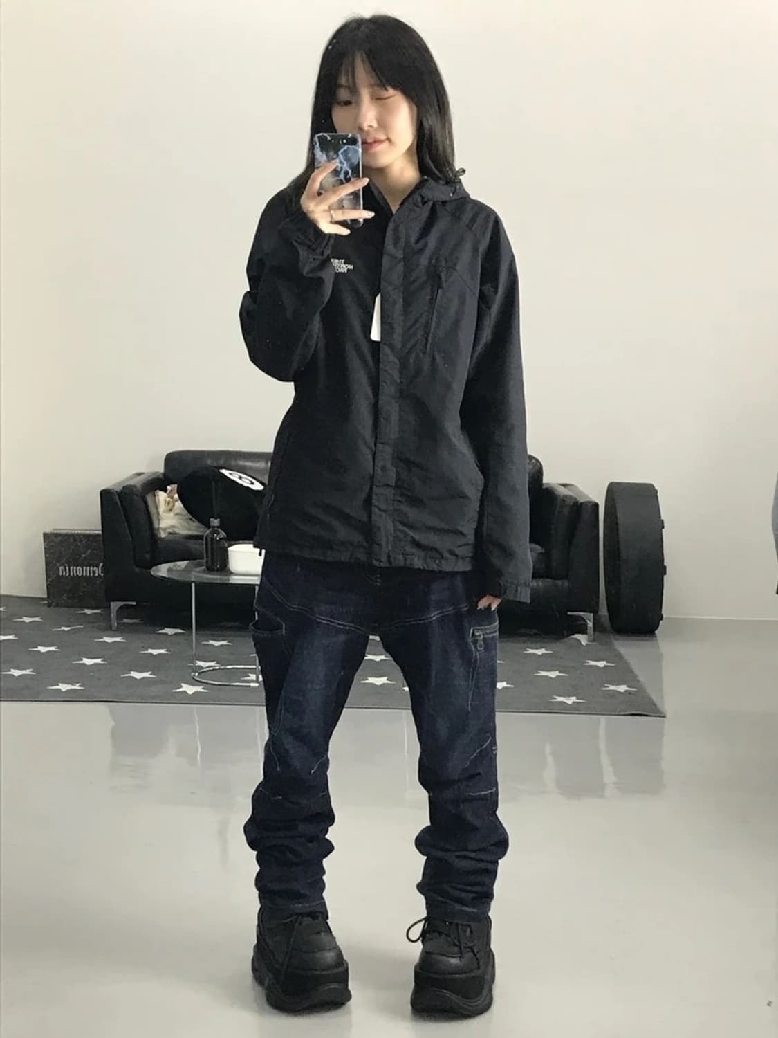 노스페이스 블랙 바람막이 상품이미지2