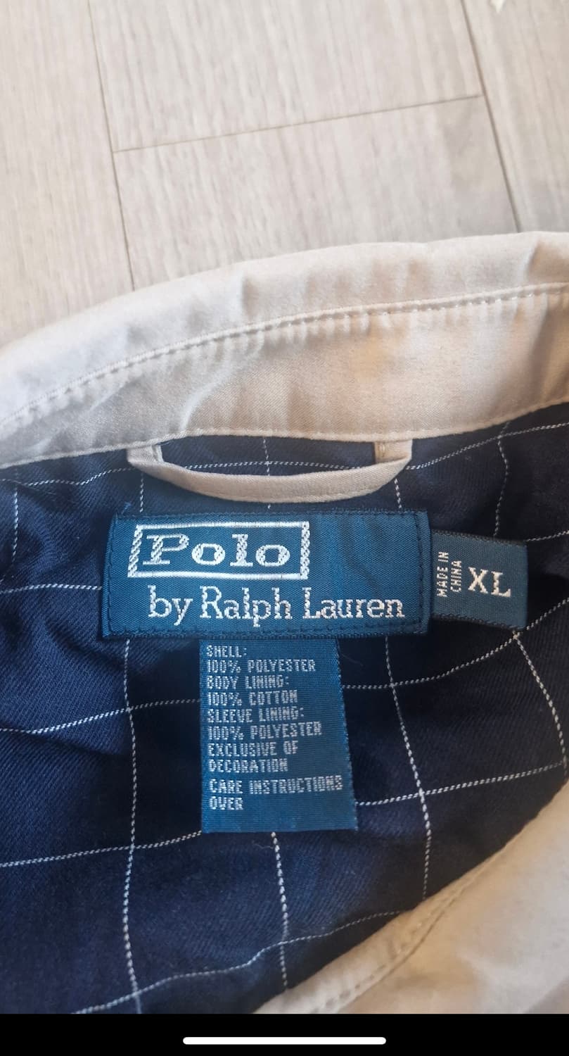 폴로 랄프로렌 베이지컬러 폴리쉘 블루종자켓 XL 상품이미지3