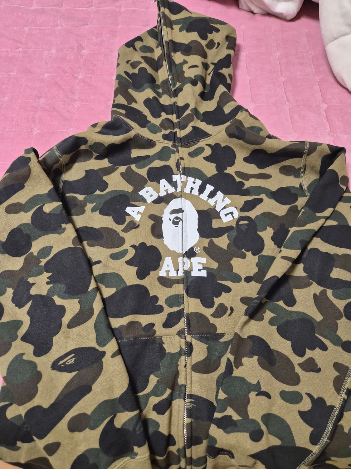 베이프 퍼스트카모 녹계 3xl 후드집업 상품이미지1