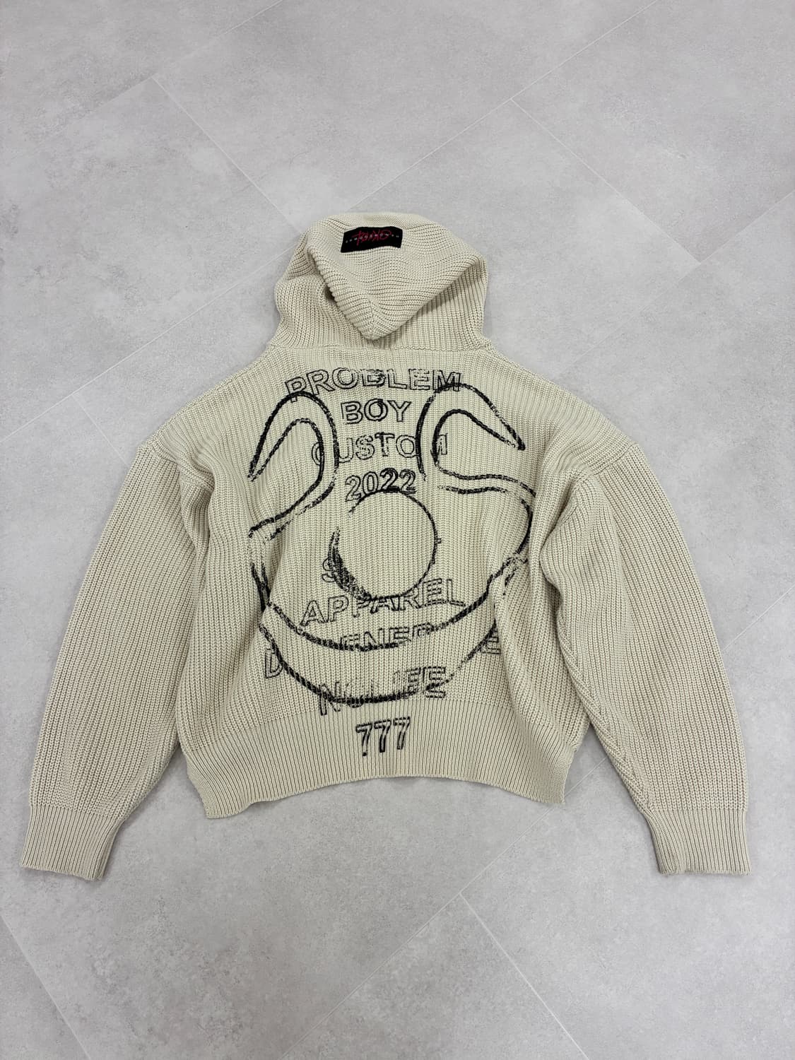 나나 프린팅 니트 워머집업 상품이미지4