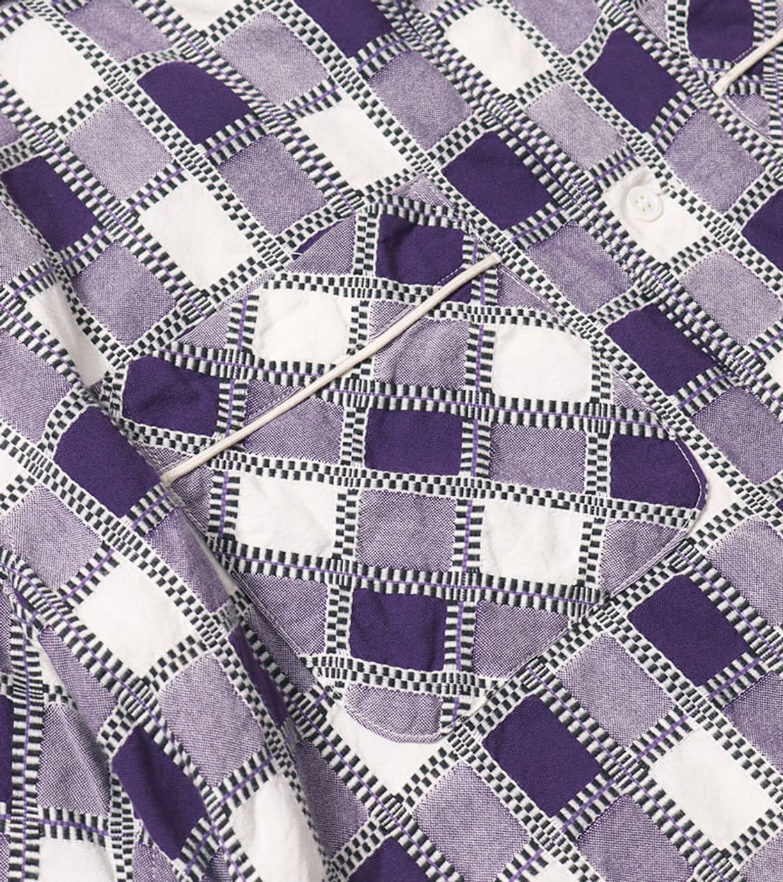 KUON - PURPLE CHECK SHIRT 상품이미지7