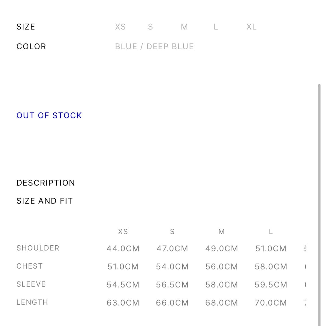 xlim ep9 01 져지 jersey blue m 상품이미지2