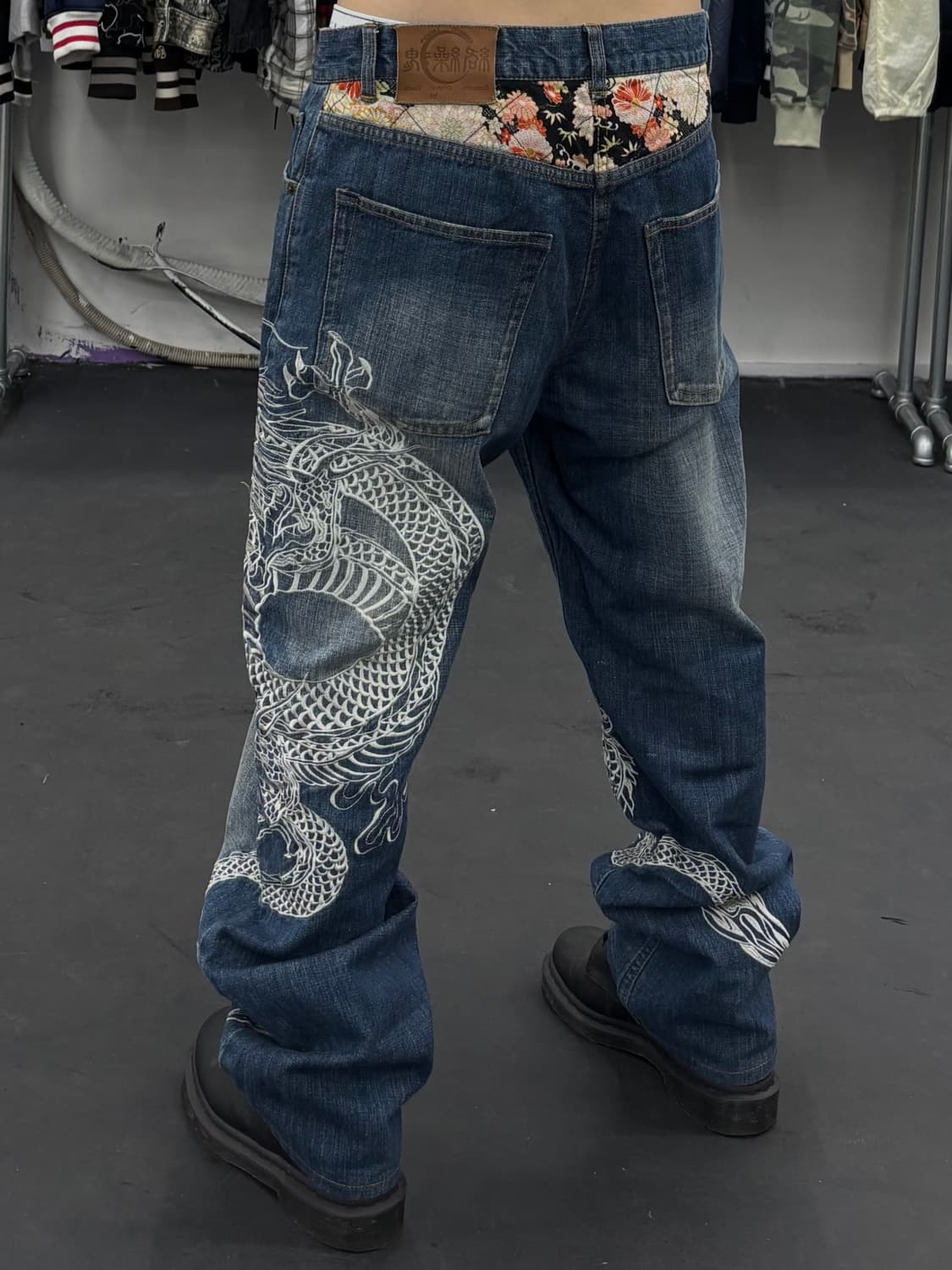 카라쿠리 타마시 오리엔탈 드래곤 데님팬츠 상품이미지4