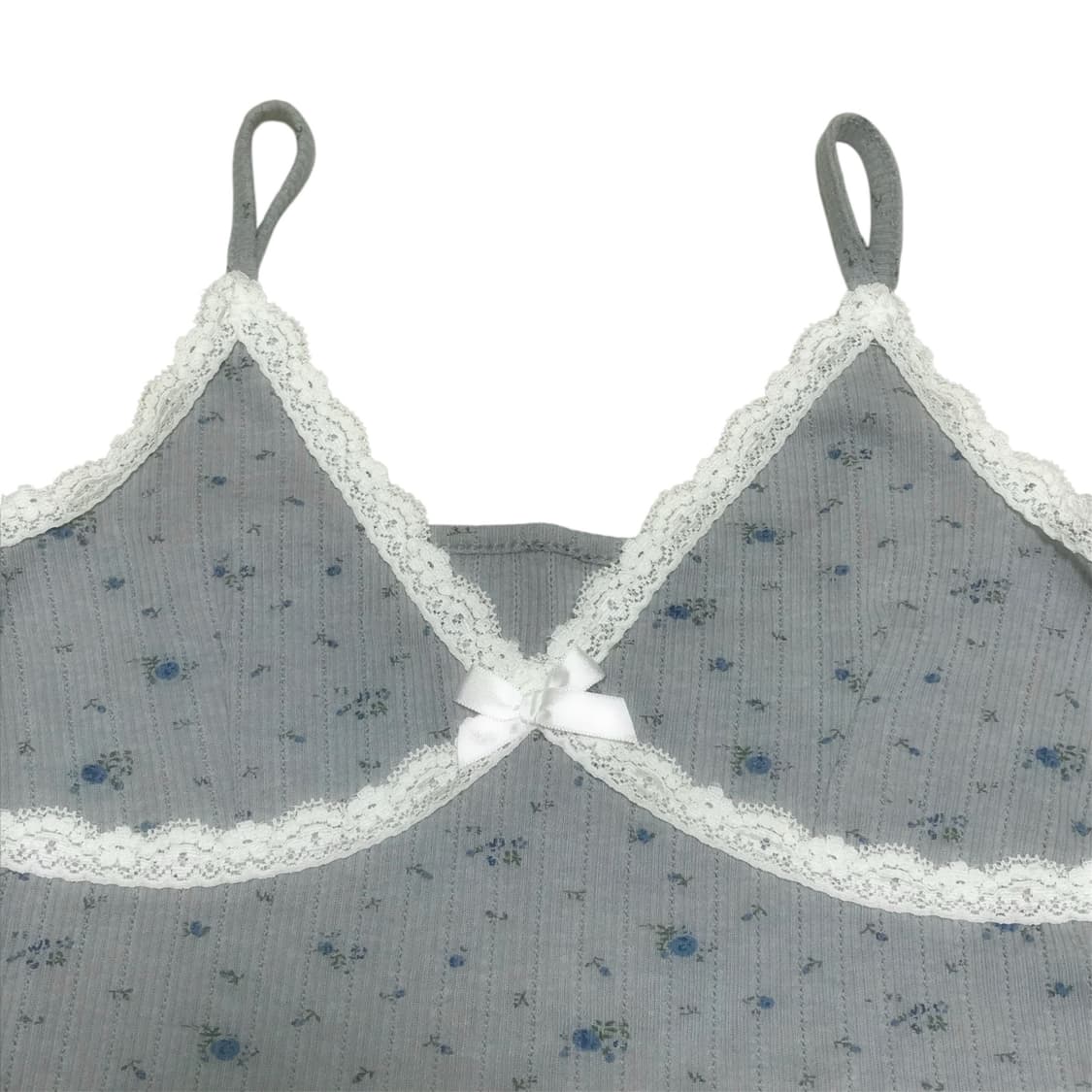 빈티지 레이스 리본 디테일 아일렛 슬리브리스 상품이미지4