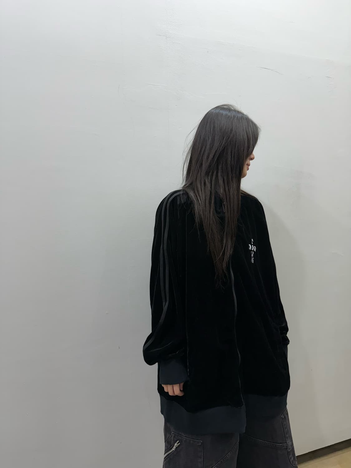 도그타운 벨루어 로고 디테일 집업 상품이미지1