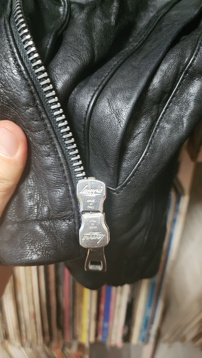 고어 GORE 블랙 레더 자켓 44 상품이미지8