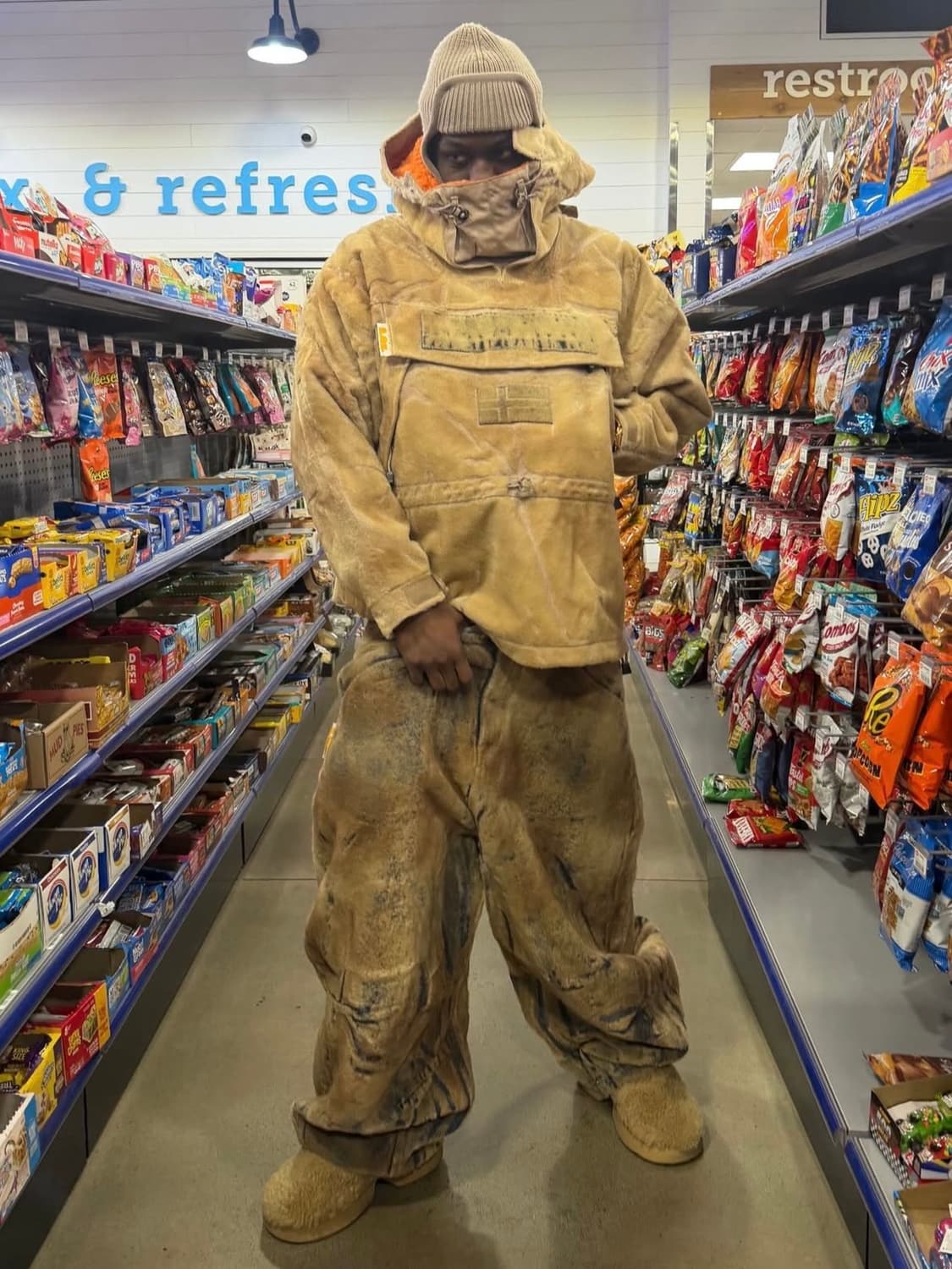 (야티 착용) 새상품 피디에프 x 나파피리 셋업 L 상품이미지1