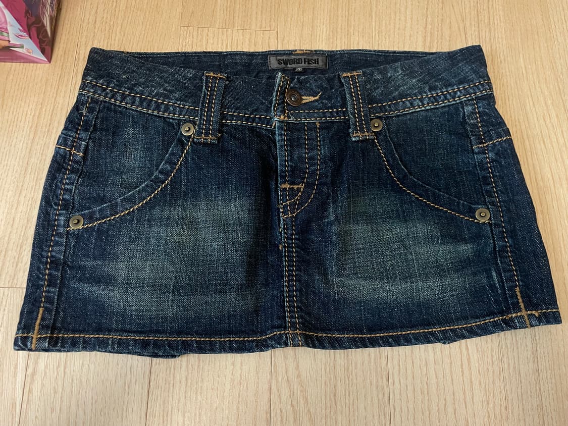 Sword fish 청치마 빈티지 갸루 고스펑크 y2k 상품이미지6