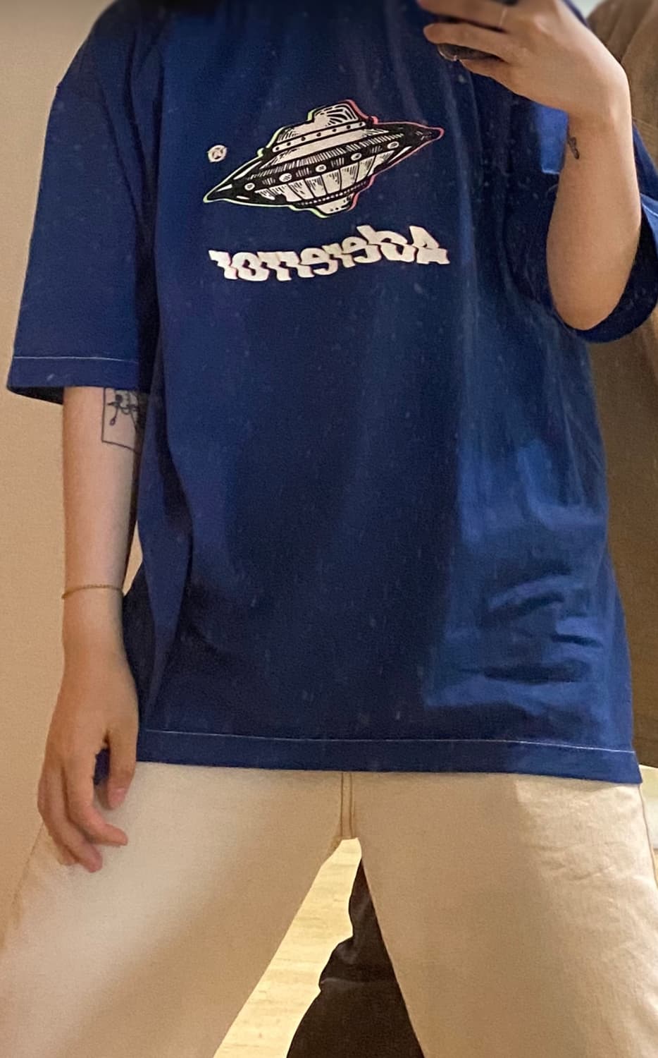 아더에러 20 S/S 반팔 티셔츠 블루 상품이미지3