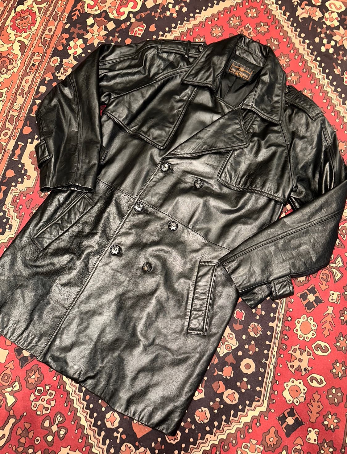 ( L ) 가죽카코트 가죽자켓 레더자켓 가죽코트 빈티지가죽자켓 상품이미지3