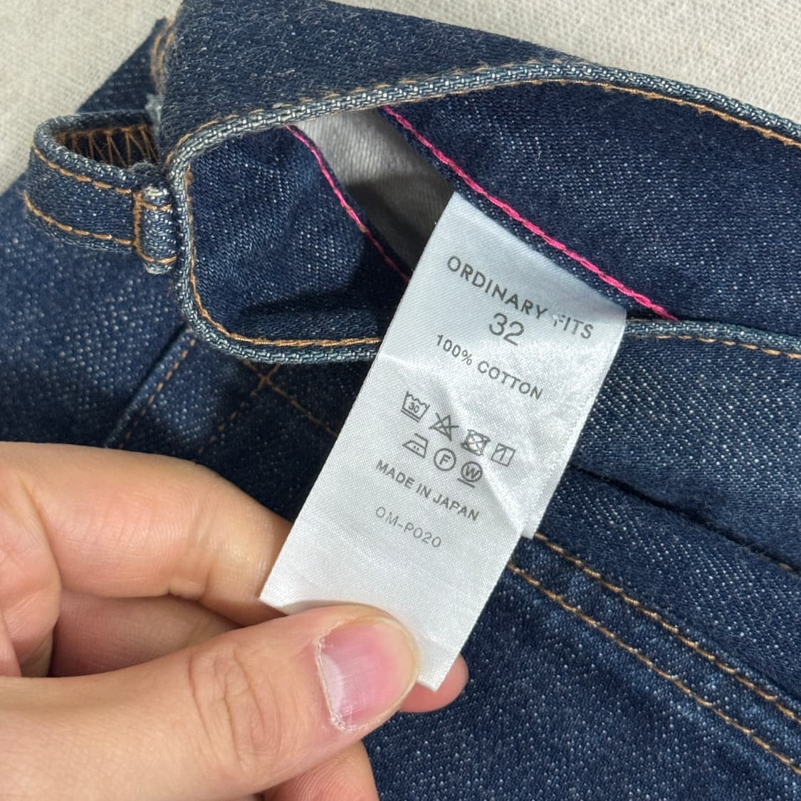 오디너리핏츠 5P 앵클 셀비지 데님팬츠 32 상품이미지6