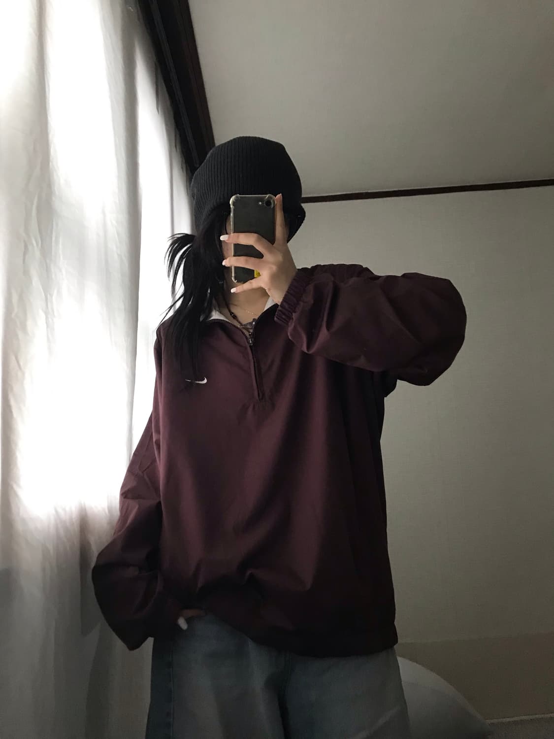 나이키 00s 버건디 웜업 상품이미지5