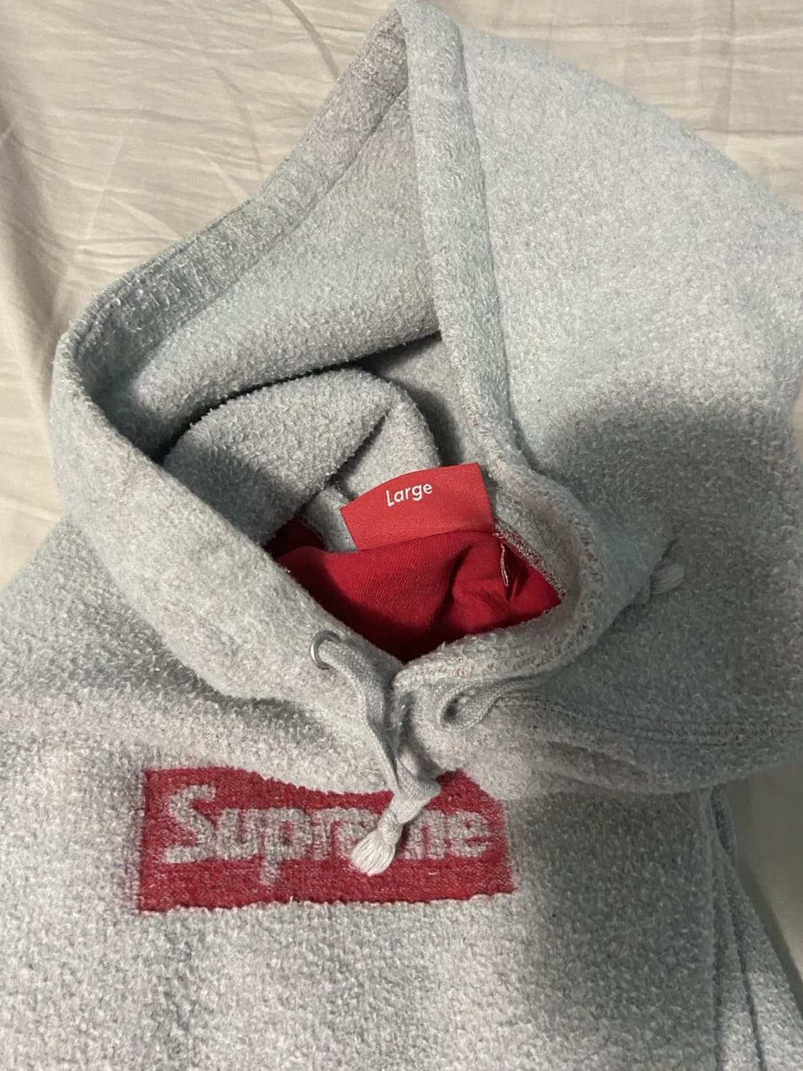 23SS 슈프림 인사이드 아웃 박스로고 후드티 헤더 그레이 상품이미지2