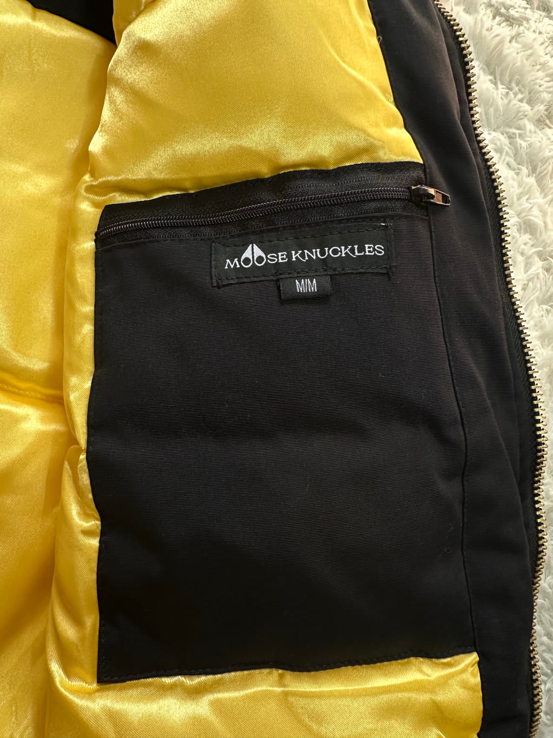 무스너클 스틸링 블랙 폭스퍼 패딩 M 상품이미지8