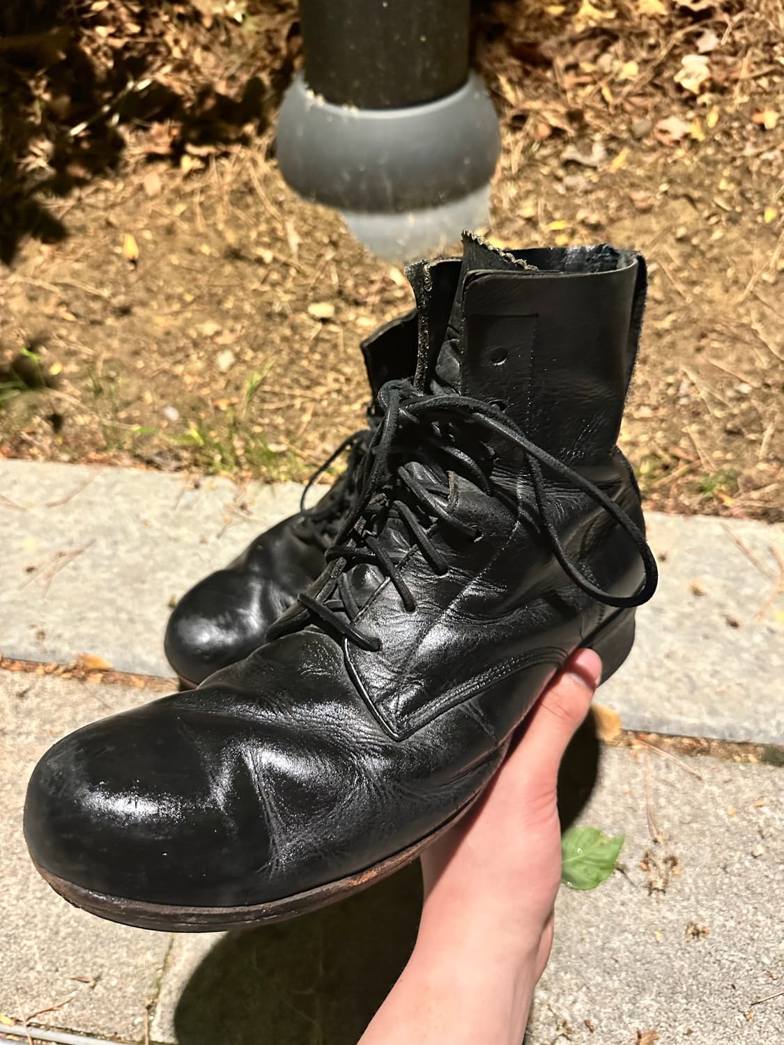 08-09aw 미하라 야스히로 Public Squat 아카이브 컴뱃 부츠 상품이미지2