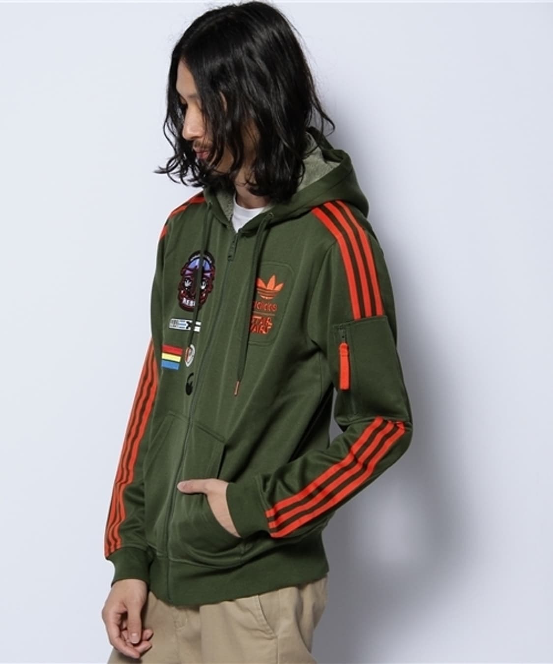 아디다스 오리지널스X스타워즈 후디 FLOCK X-WING 자켓 L(해외) 상품이미지2